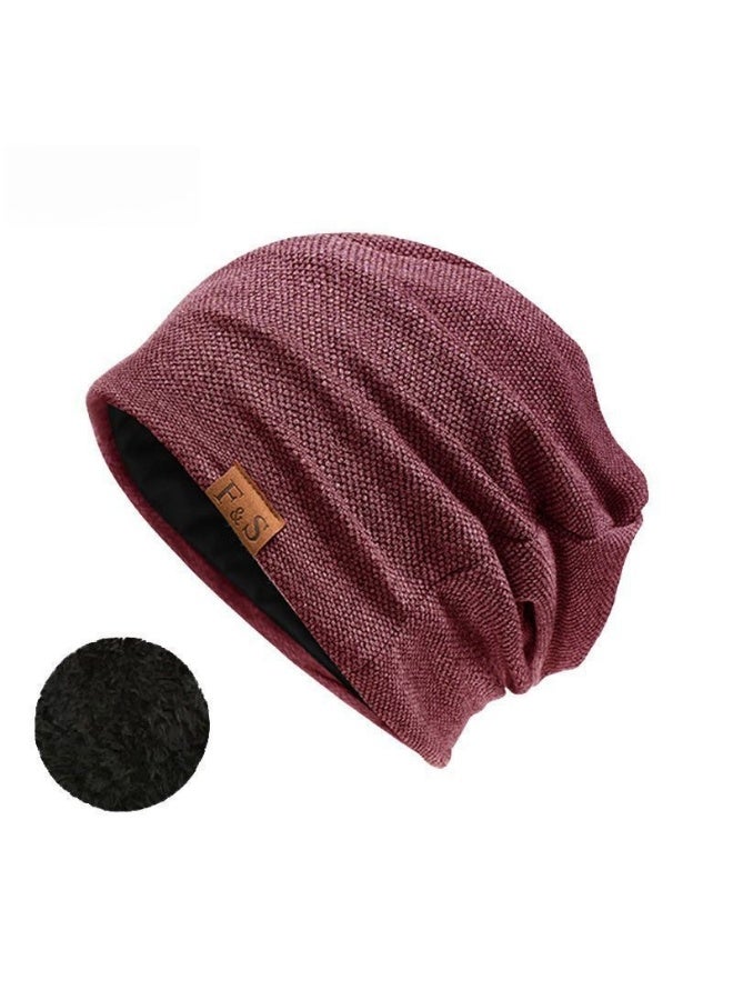 VIUAUAX 1pc Warm Beanie Hat For Men And Women, Knitted Winter Hats Slouch Beanie Hat For Men Women Summer Winter Long And Oversized Cap Stretchy Skull Cap Soft Spring Autumn Warm Daily Outdoor Cuffed Hats - Image 1
